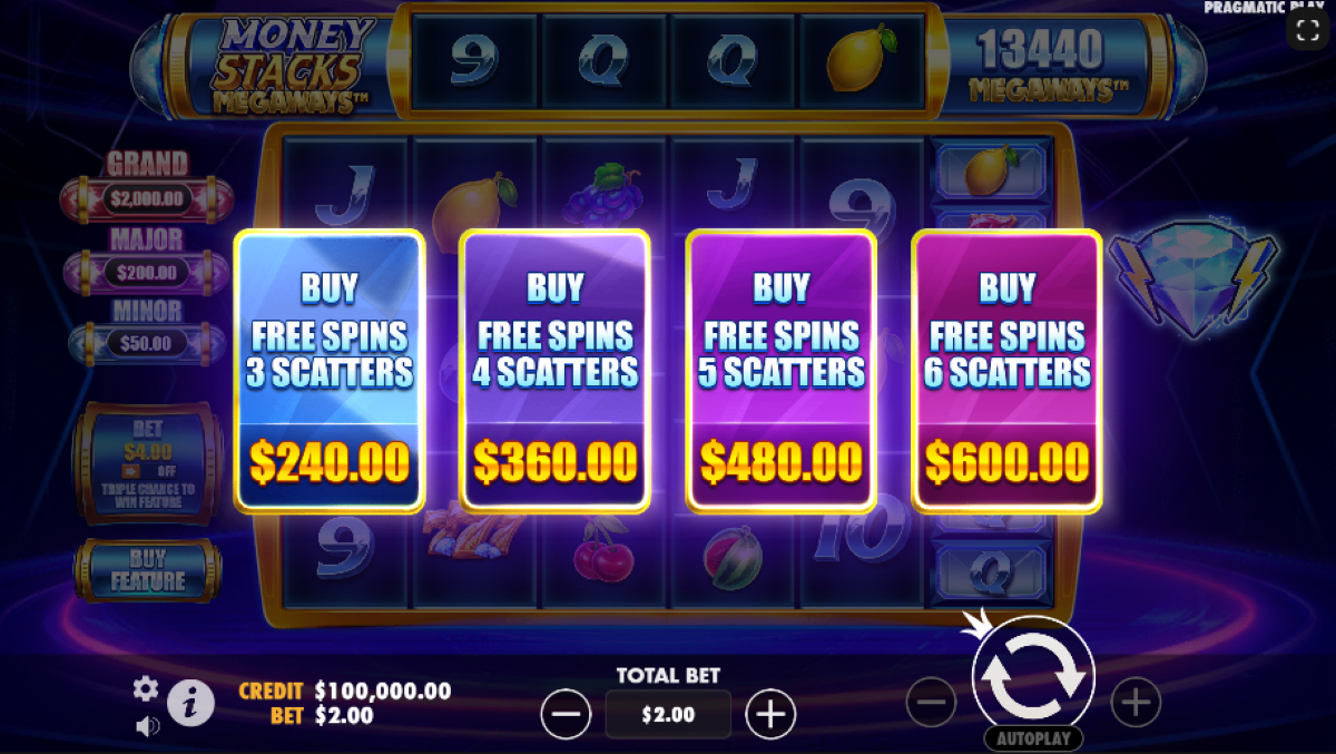 Money Stacks Megaways slot buy free spins feature