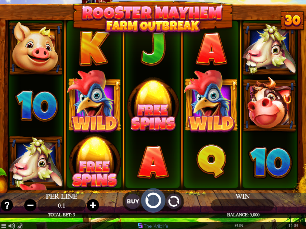 Rooster Mayhem - Farm Outbreak slot base game