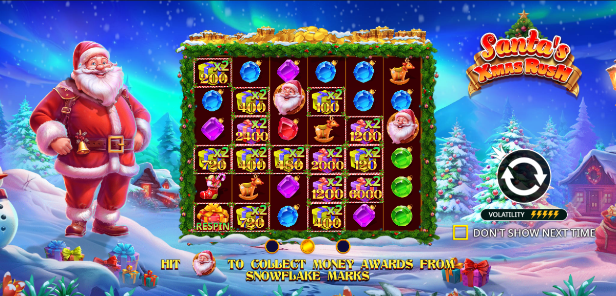 Santa's Xmas Rush slot feature1