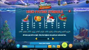 Boat Bonanza Christmas Slot main game symbols and payouts