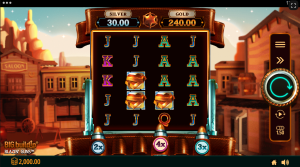 Blazin' Guns slot main game