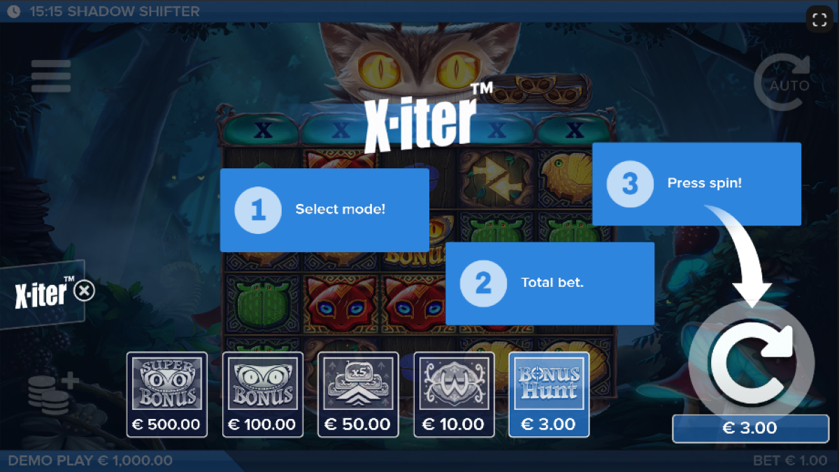 Shadow Shifter slot xtier feature