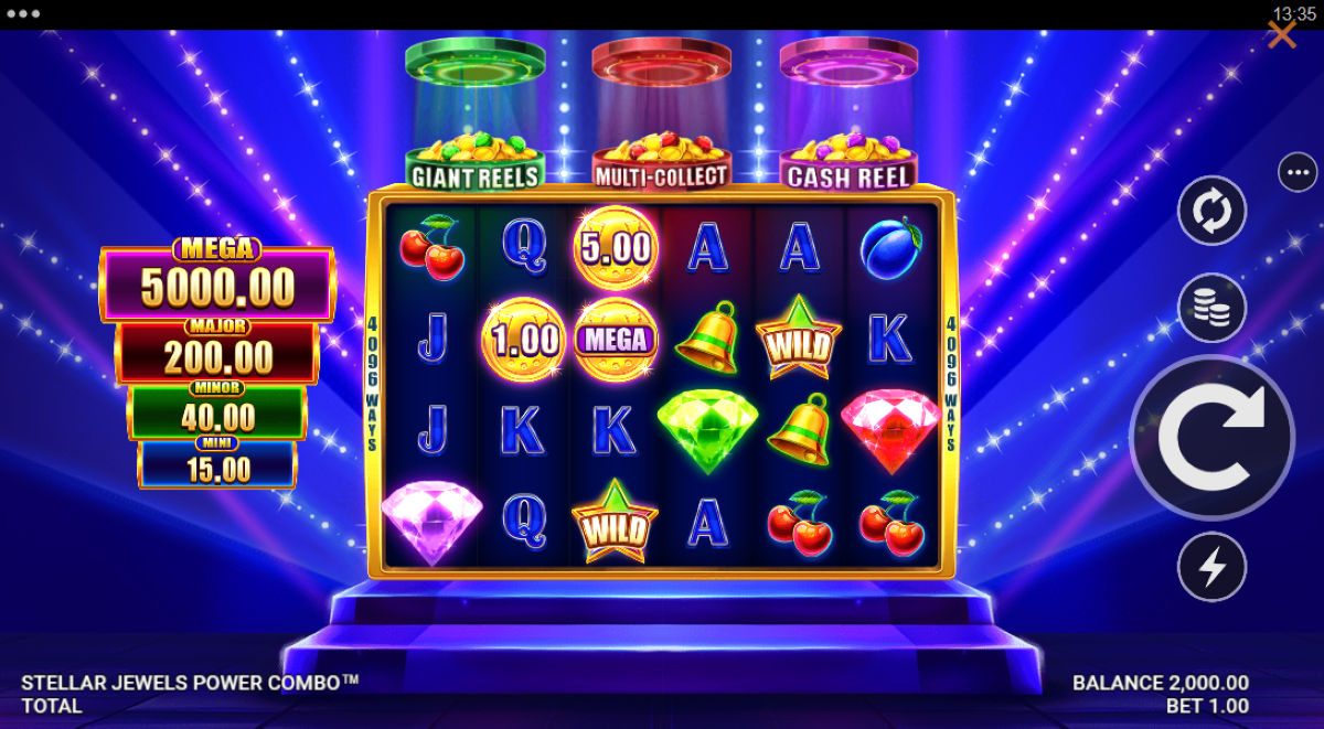 Stellar Jewels Power Combo slot main game