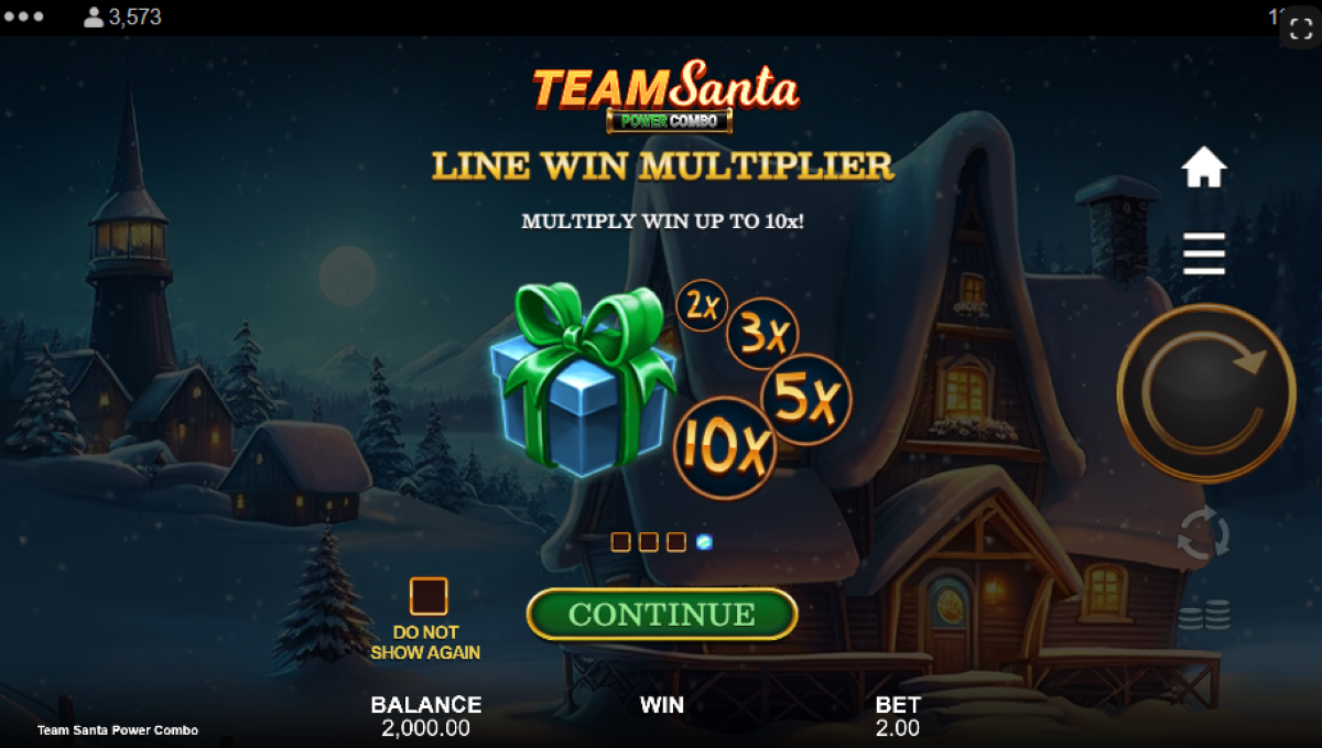 Team Santa Power Combo slot line win multplier