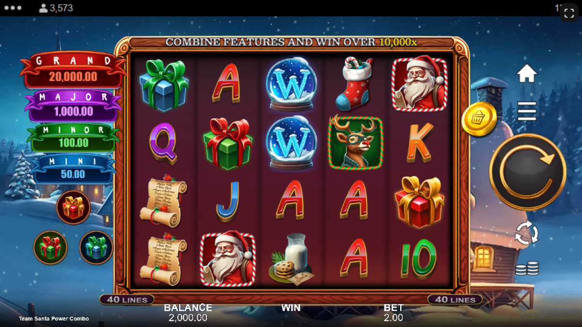 Team Santa Power Combo slot main game