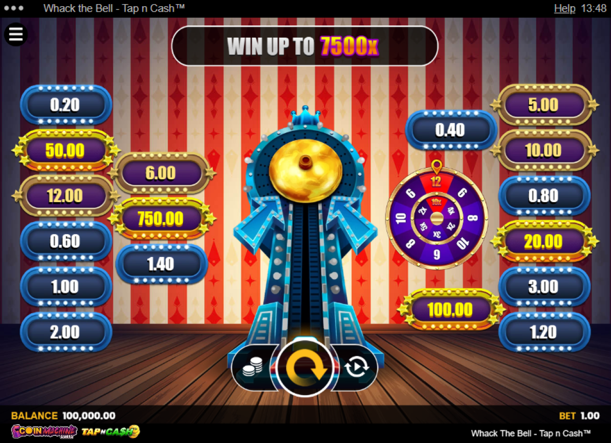 Whack the Bell - Tap n Cash slot base game