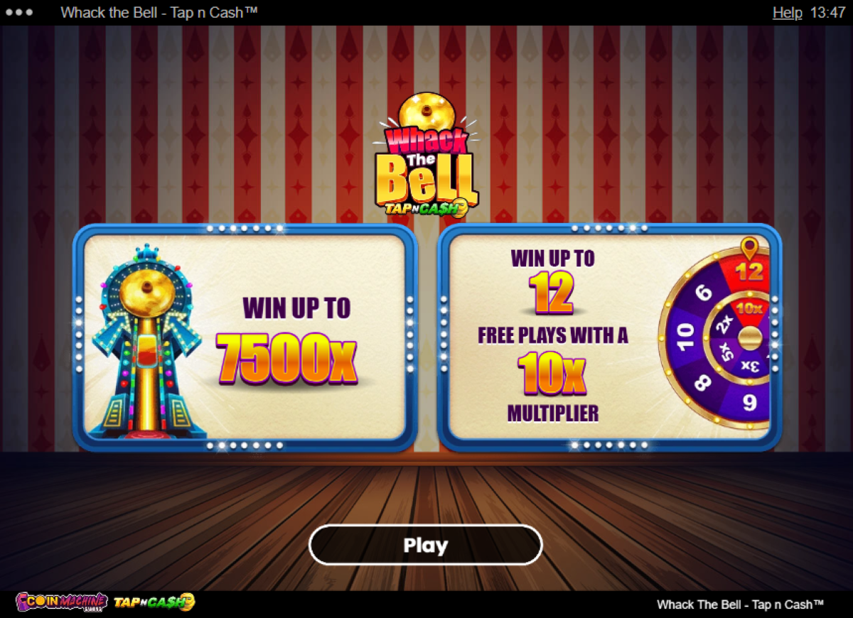 Whack the Bell - Tap n Cash slot features