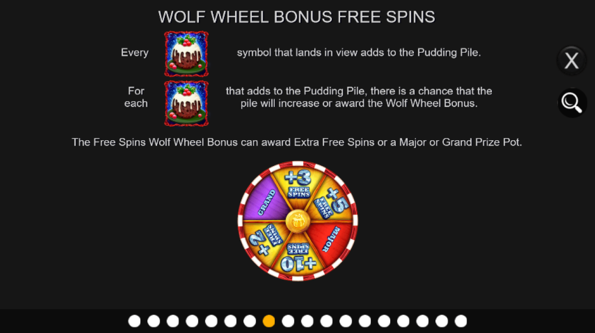 Wolf It Up Christmas slot wolf wheel free spins feature