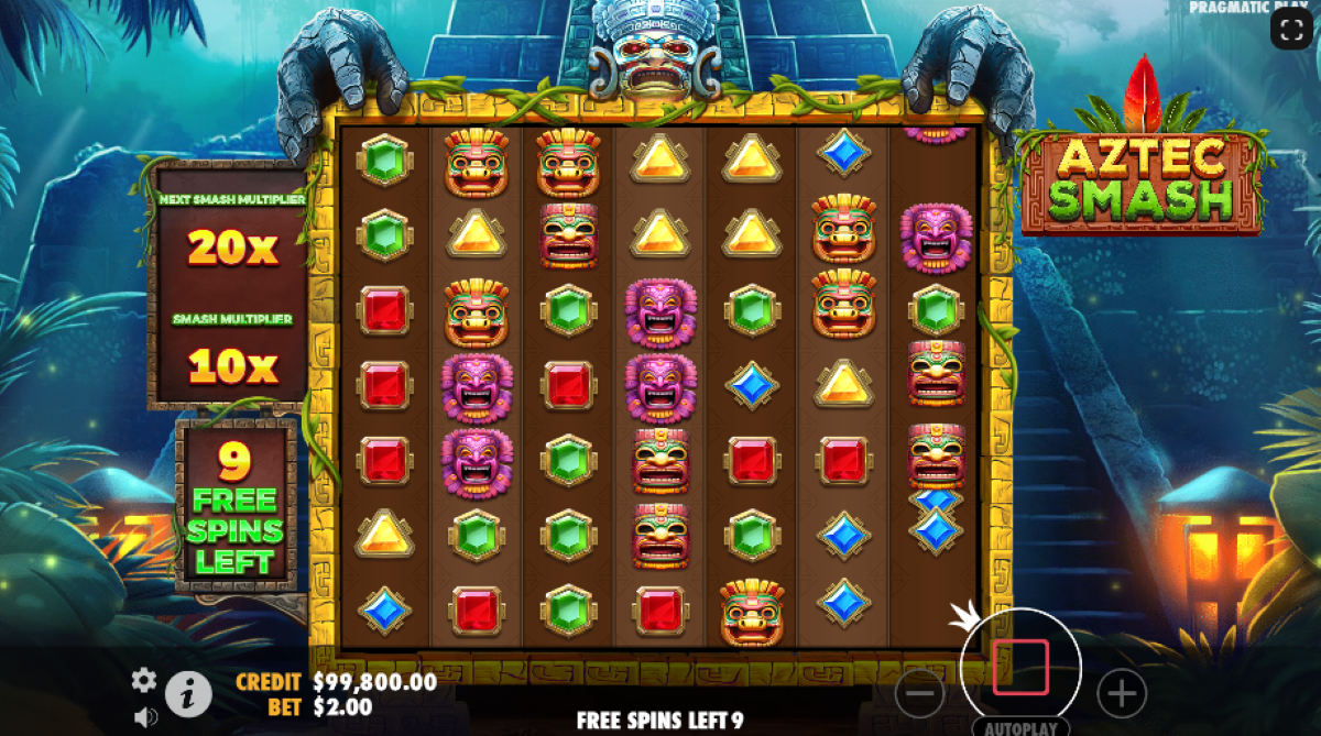 Aztec Smash slot free spins feature