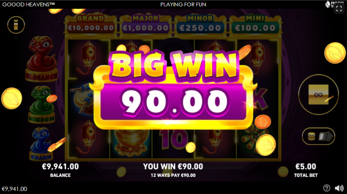 Goood Heavens slot big win