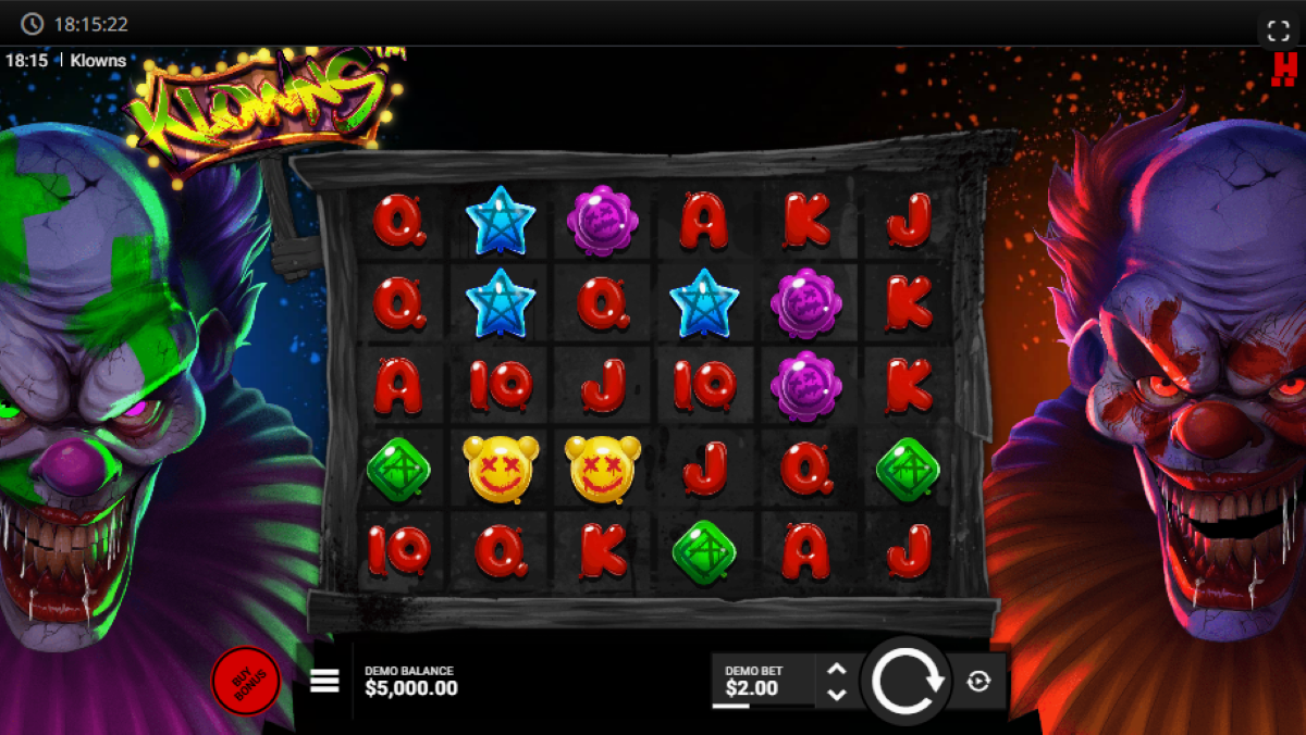 Klowns slot main game