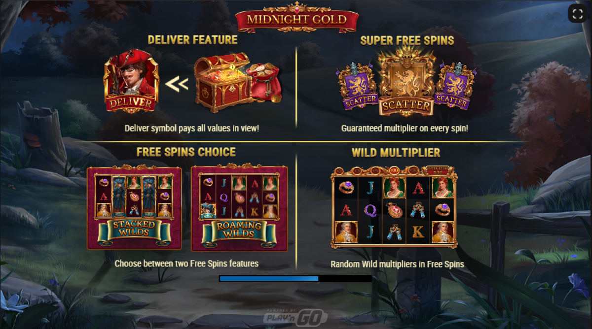Midnight Gold slot bonus features