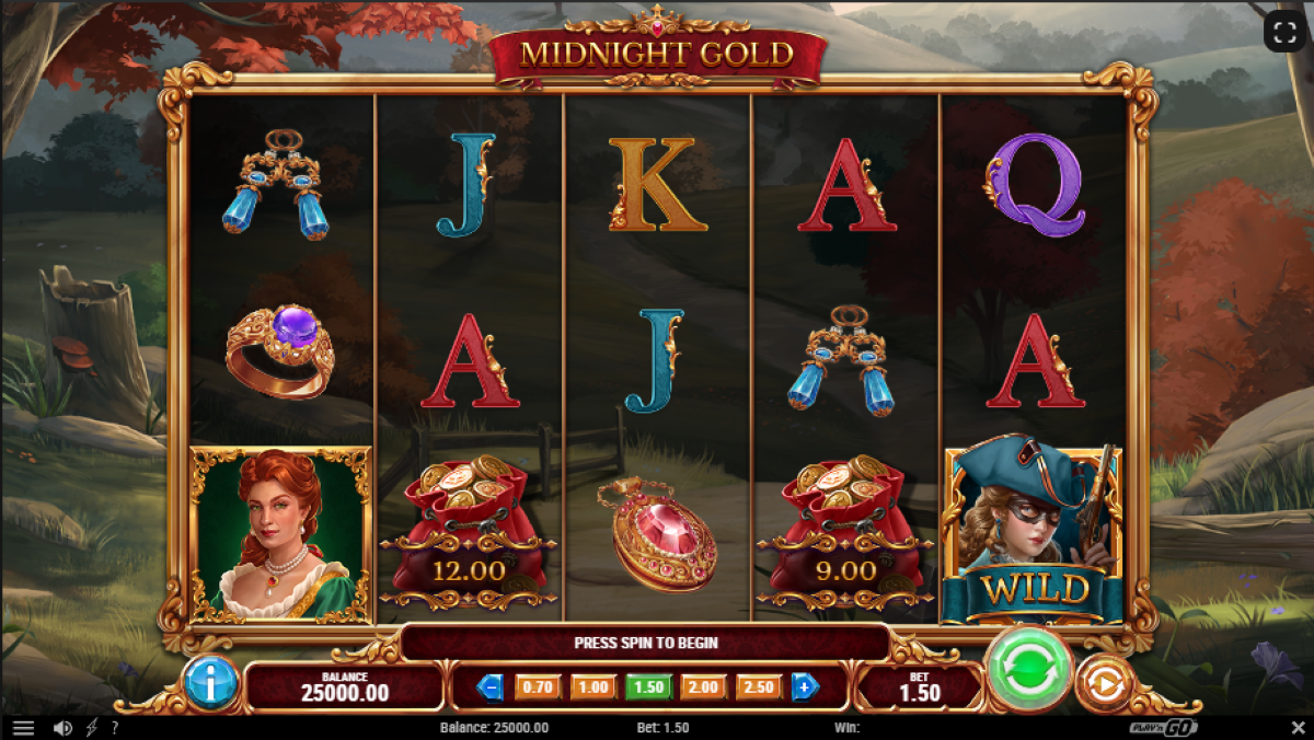 Midnight Gold slot main game