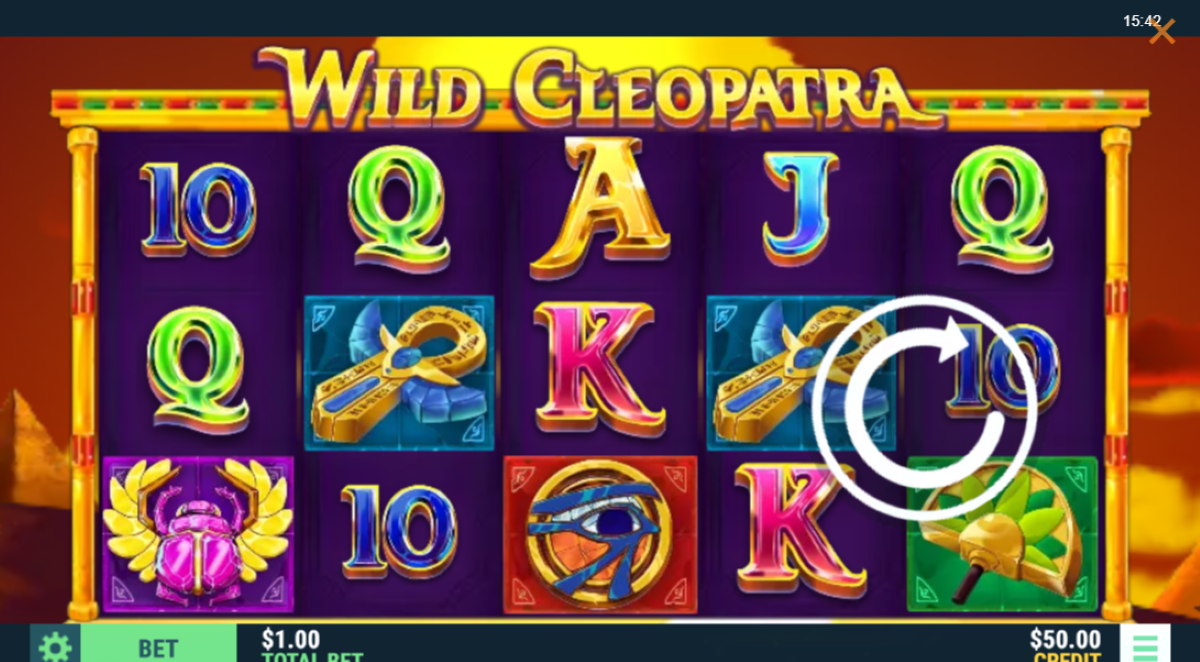 Wild Cleopatra slot base game