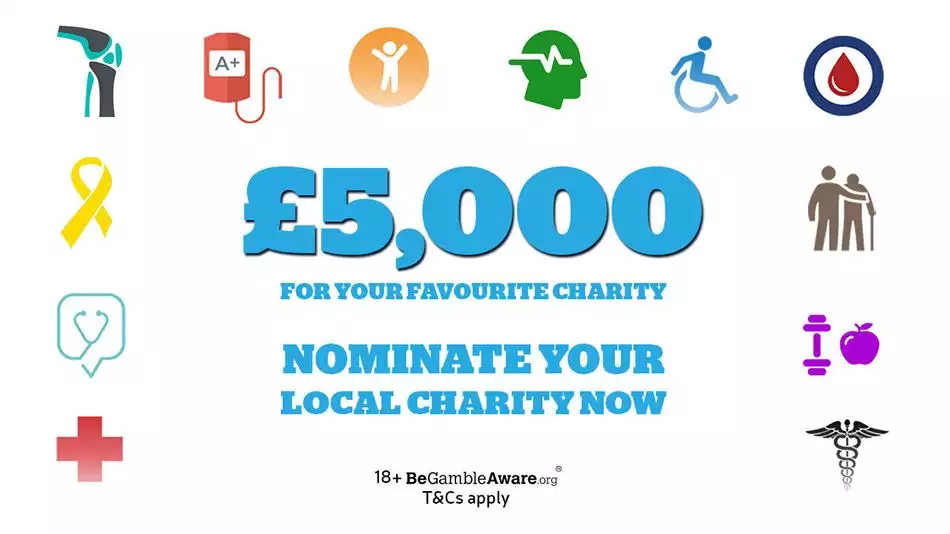 We want your votes! Which charity should receive £5,000?