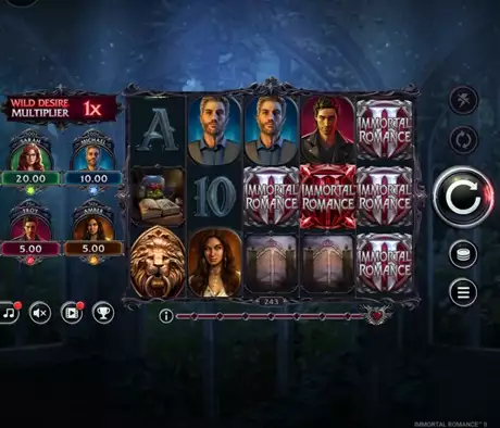 Immortal romance 2 slot screenshot