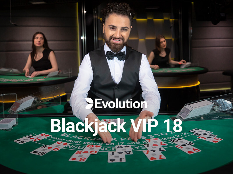 Blackjack VIP 18 Live Casino Game Offers Big Prizes