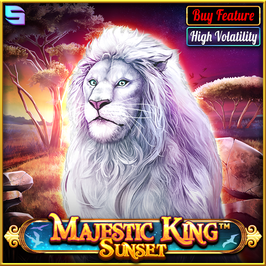 Play the Exciting Majestic King - Sunset Slot Game Today!