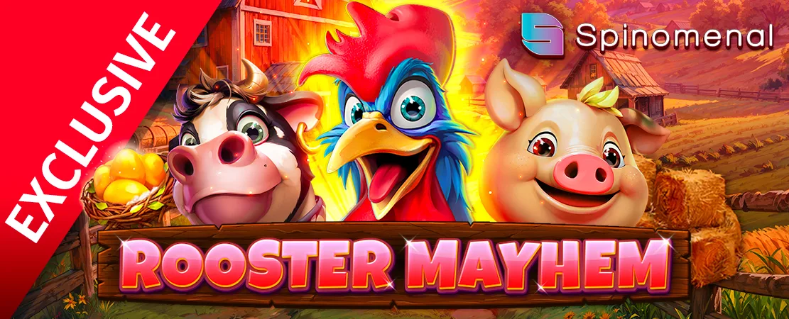 Farm-Themed Fun: Rooster Mayhem Slot with Huge Rewards